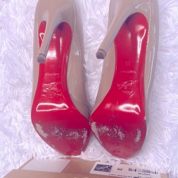 🔥Christian Louboutin Nude PumpBEIGE Size 8 - Picture 13 of 13